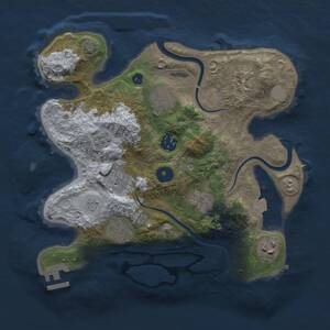 Thumbnail Rust Map: Procedural Map, Size: 3000, Seed: 311868999, 13 Monuments