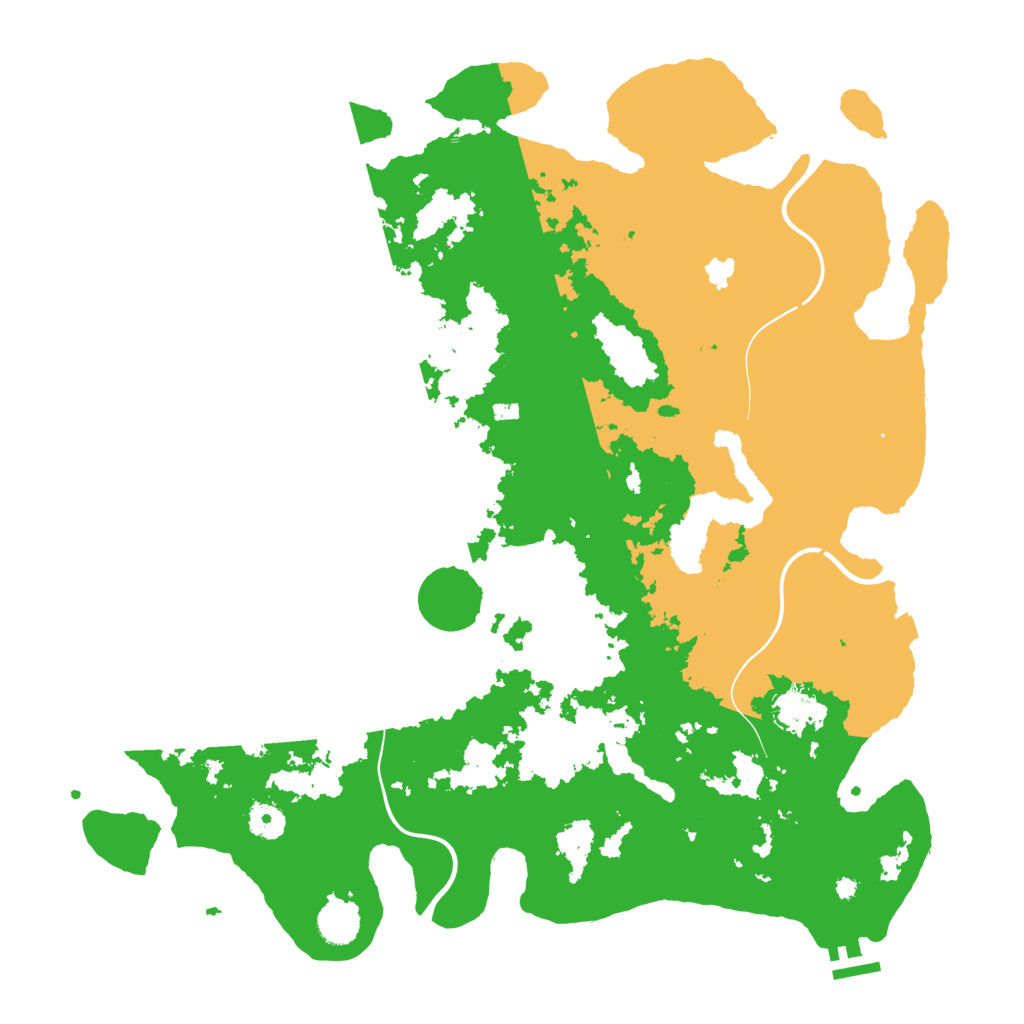 Biome Rust Map: Procedural Map, Size: 4300, Seed: 1318751038