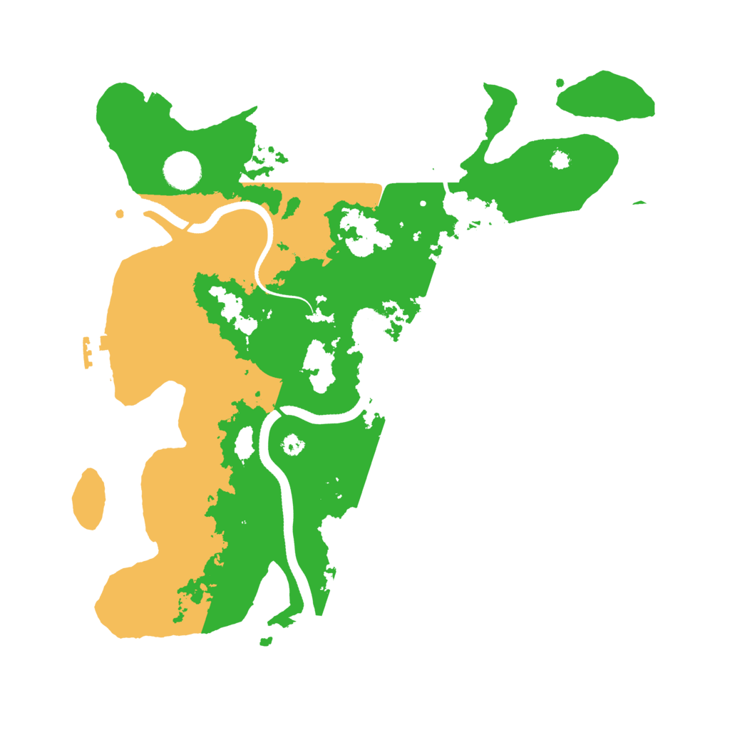 Biome Rust Map: Procedural Map, Size: 3500, Seed: 1245640946