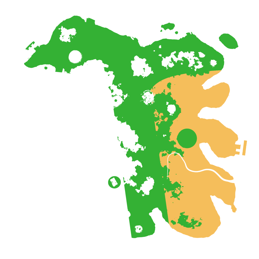 Biome Rust Map: Procedural Map, Size: 3500, Seed: 1901641486