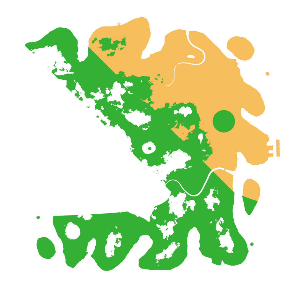 Biome Rust Map: Procedural Map, Size: 3500, Seed: 411537050