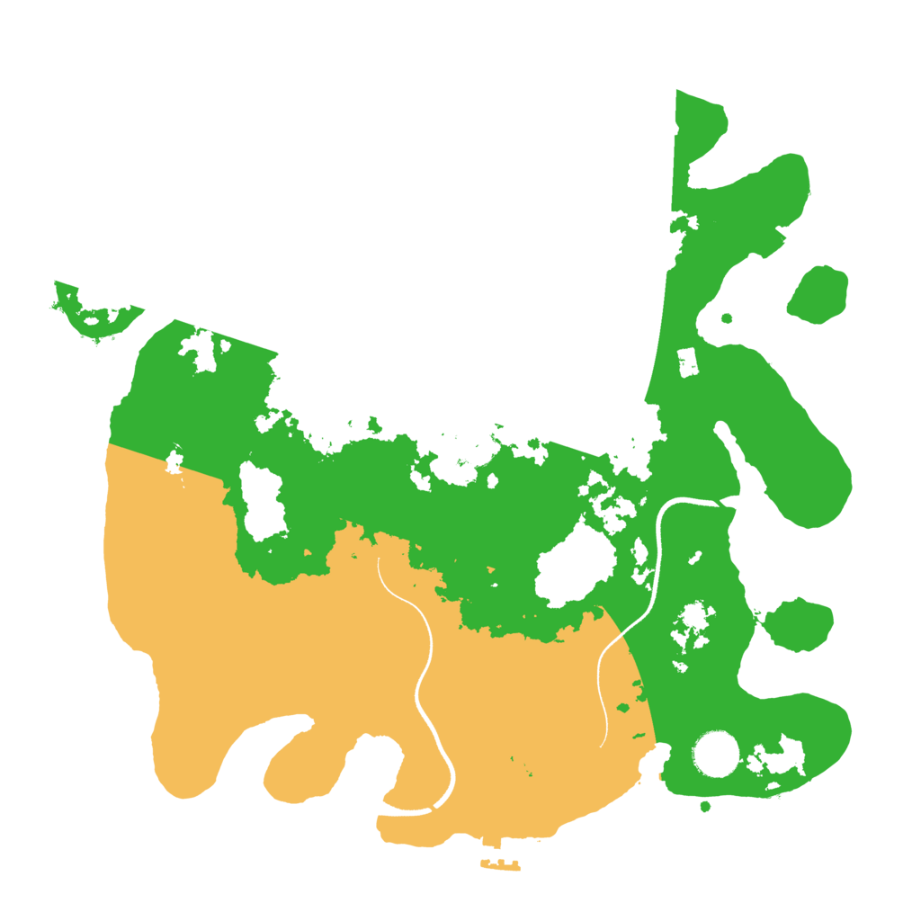 Biome Rust Map: Procedural Map, Size: 3500, Seed: 879982841
