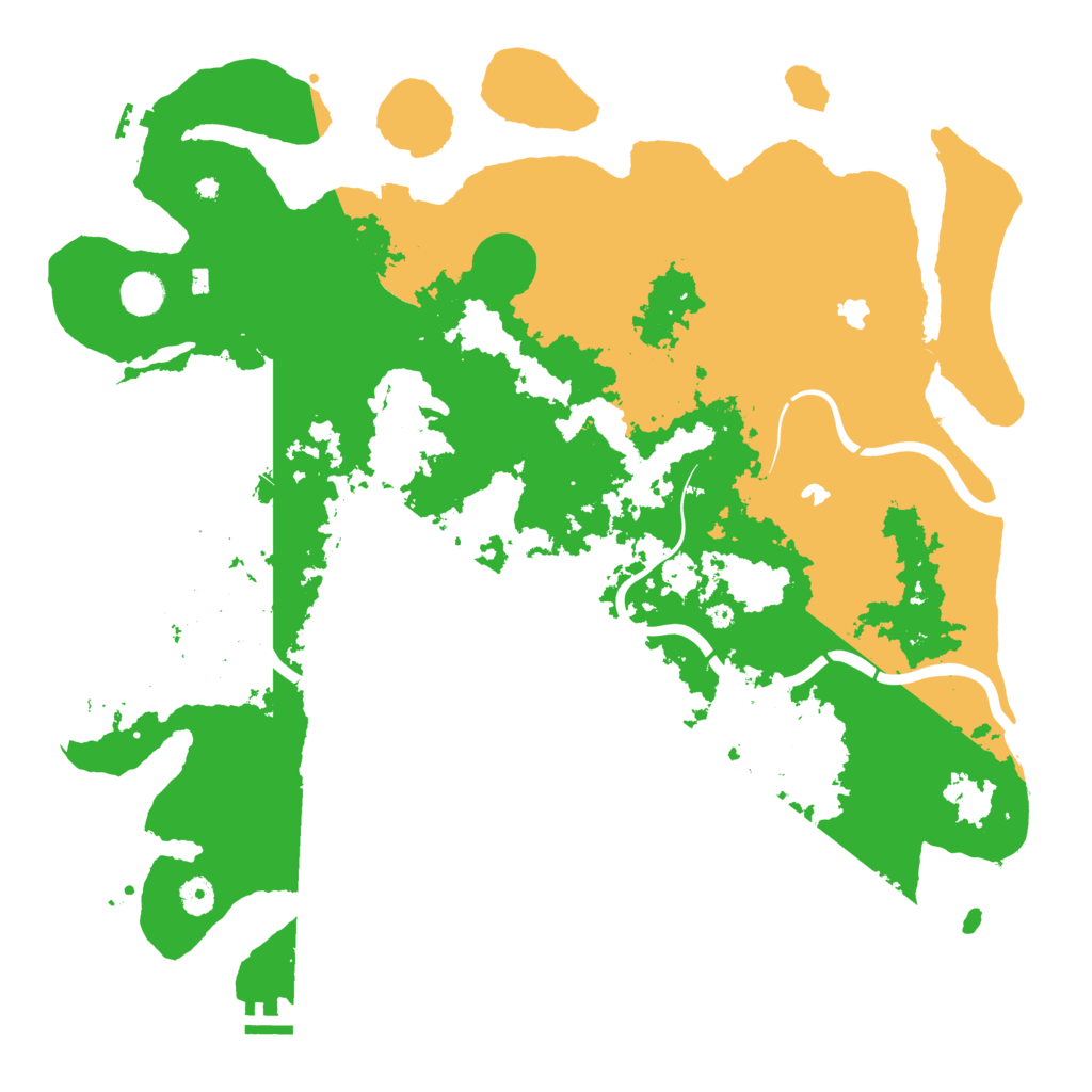 Biome Rust Map: Procedural Map, Size: 4500, Seed: 541638529