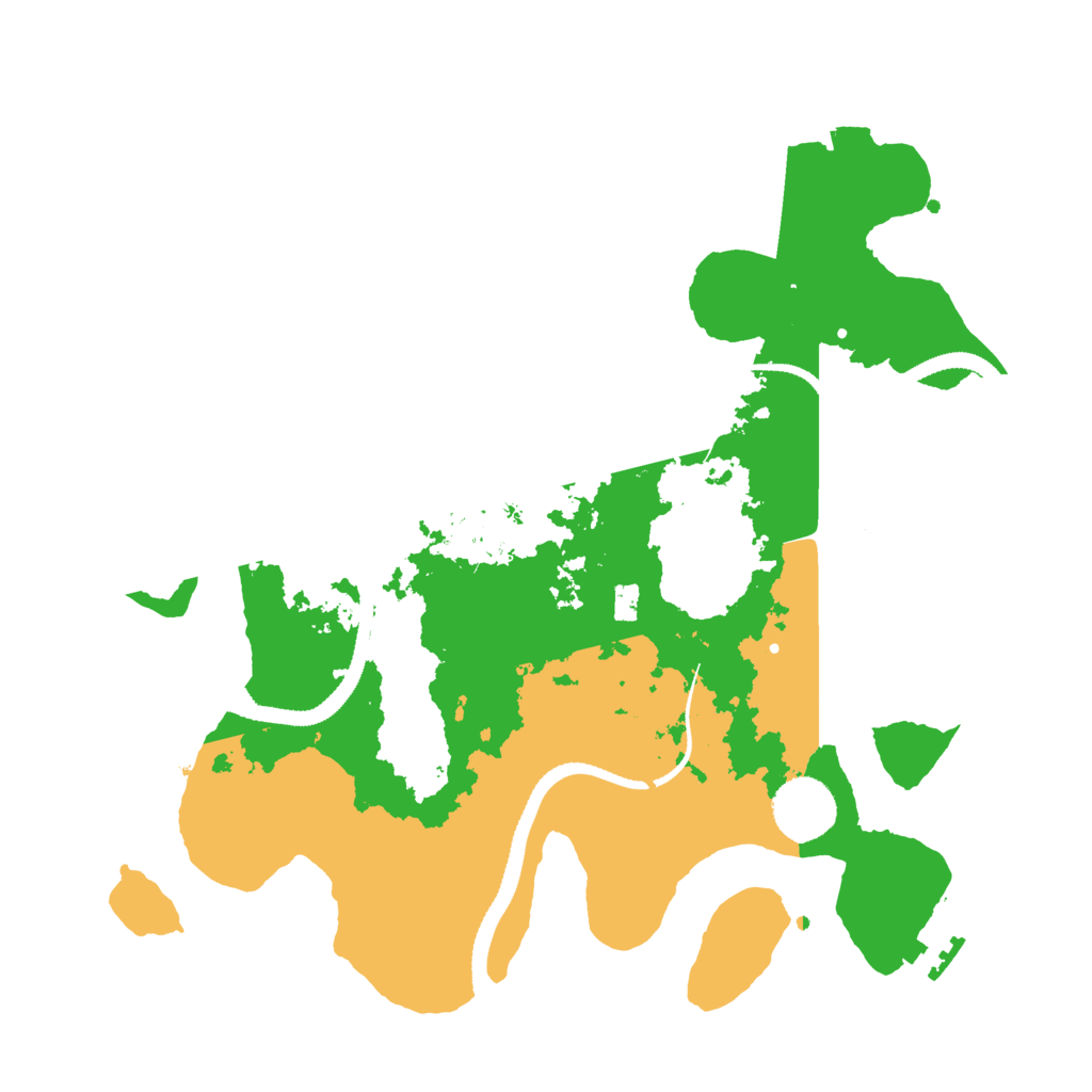 Biome Rust Map: Procedural Map, Size: 3200, Seed: 57329026