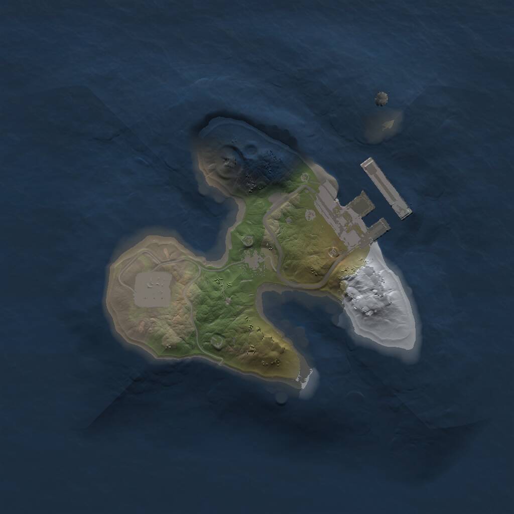 Rust Map: Procedural Map, Size: 1500, Seed: 204826760, 2 Monuments