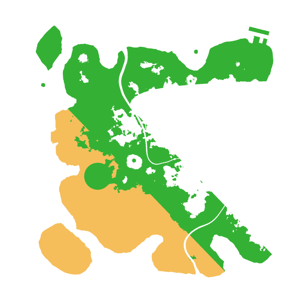 Biome Rust Map: Procedural Map, Size: 3000, Seed: 95584