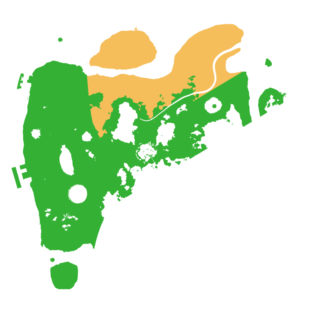 Biome Rust Map: Procedural Map, Size: 3000, Seed: 53592796