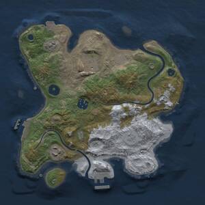 Thumbnail Rust Map: Procedural Map, Size: 2800, Seed: 481981, 8 Monuments