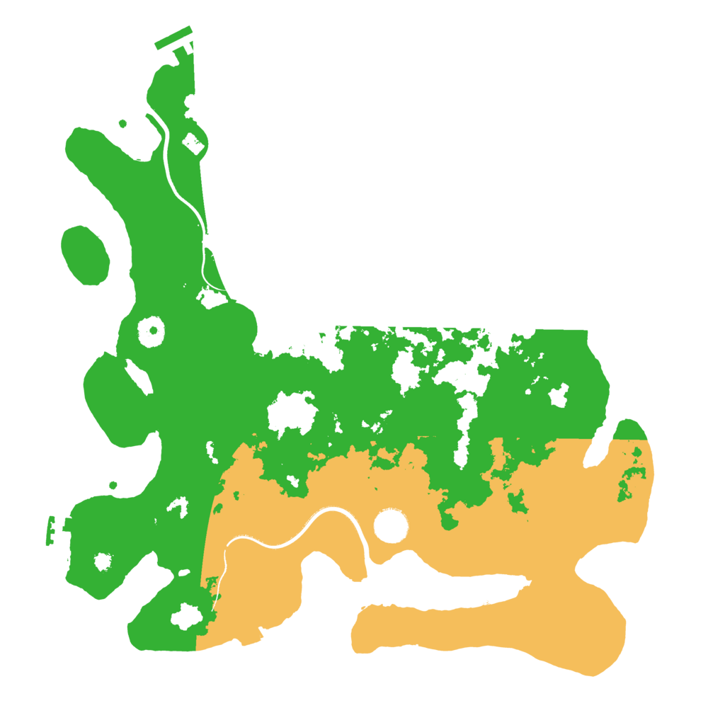 Biome Rust Map: Procedural Map, Size: 3700, Seed: 49989