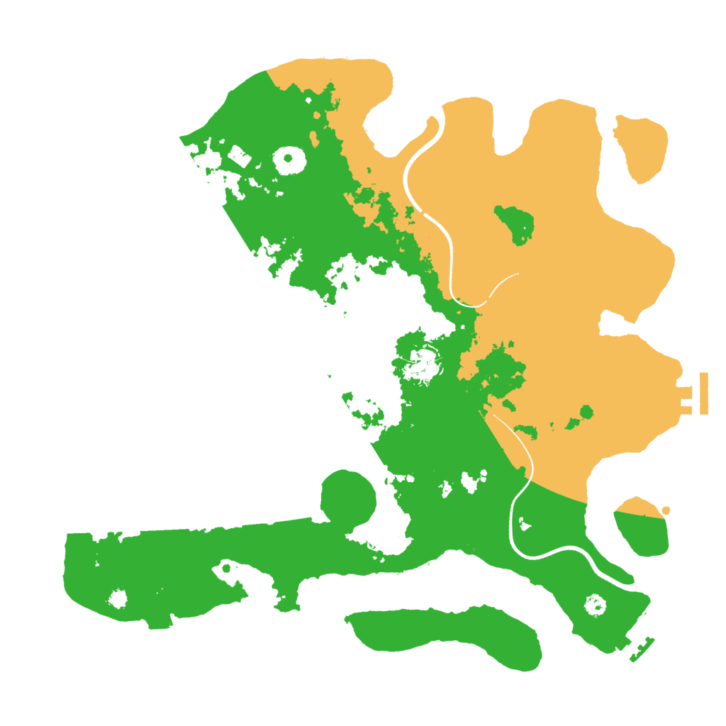 Biome Rust Map: Procedural Map, Size: 3500, Seed: 20245