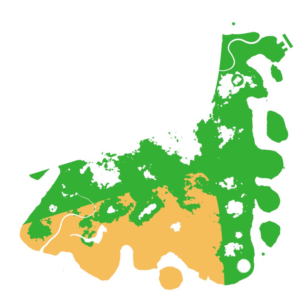 Biome Rust Map: Procedural Map, Size: 4000, Seed: 244699800