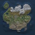 Thumbnail Rust Map: Procedural Map, Size: 2500, Seed: 53754, 7 Monuments