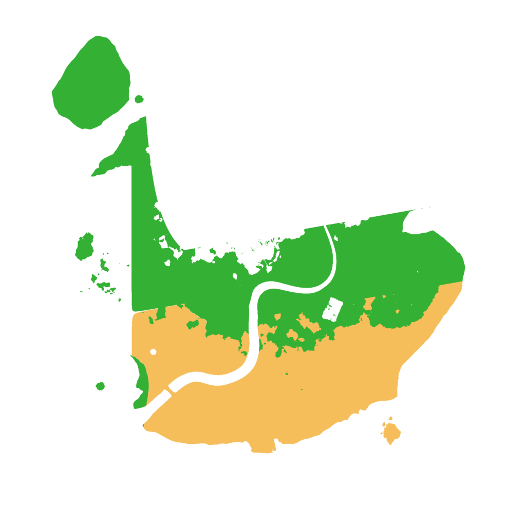 Biome Rust Map: Procedural Map, Size: 2500, Seed: 53754