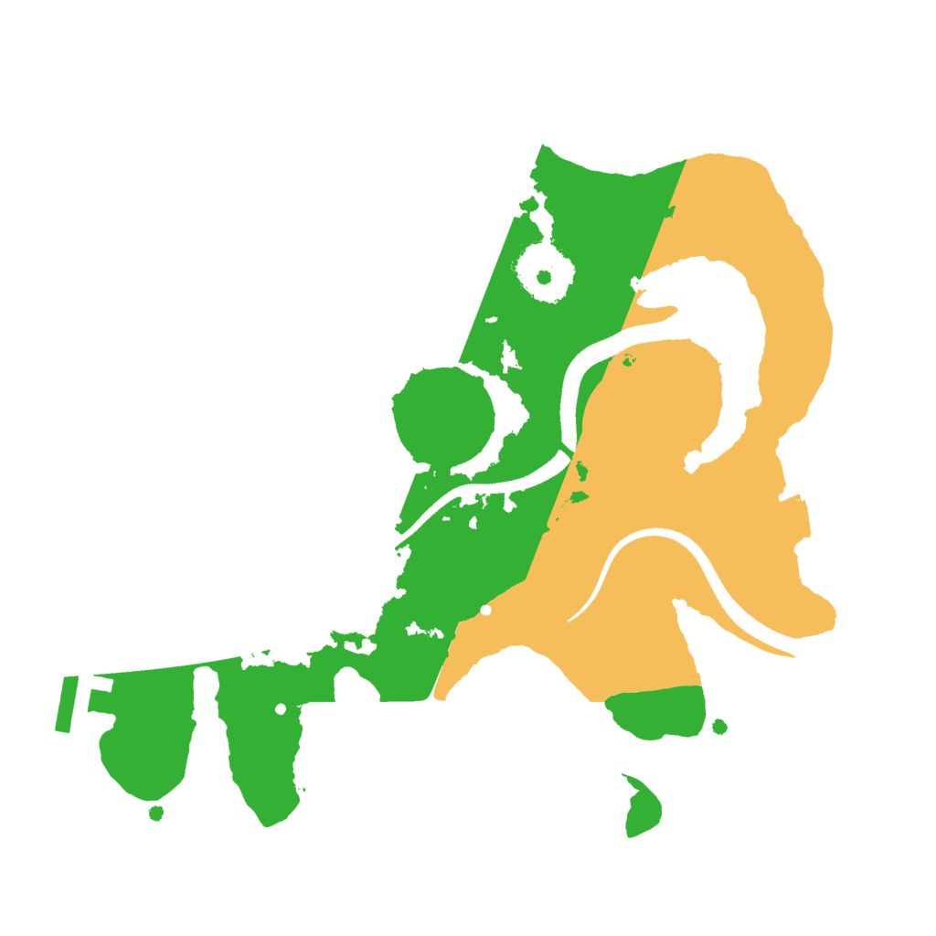 Biome Rust Map: Procedural Map, Size: 2500, Seed: 20398384