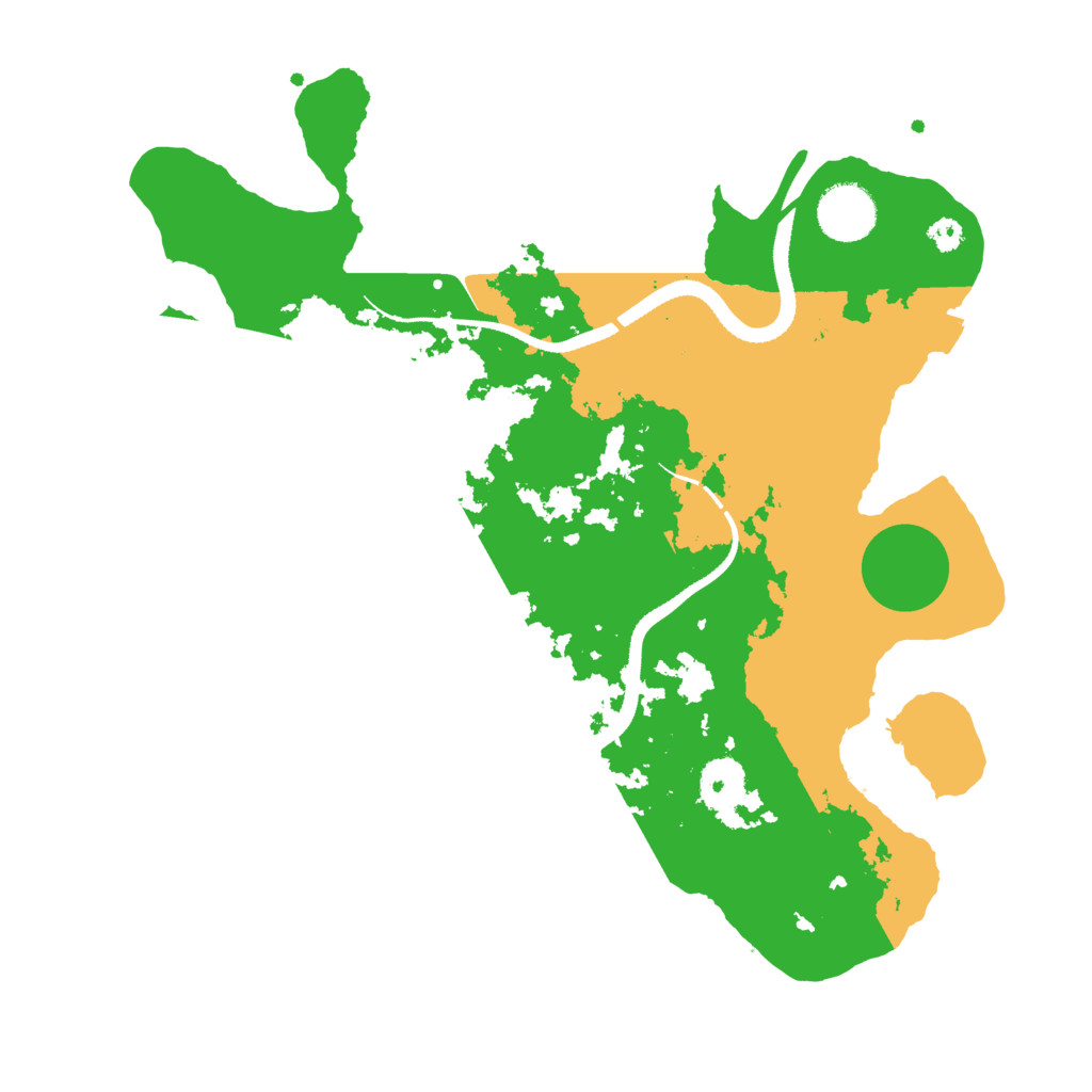 Biome Rust Map: Procedural Map, Size: 3300, Seed: 808841194
