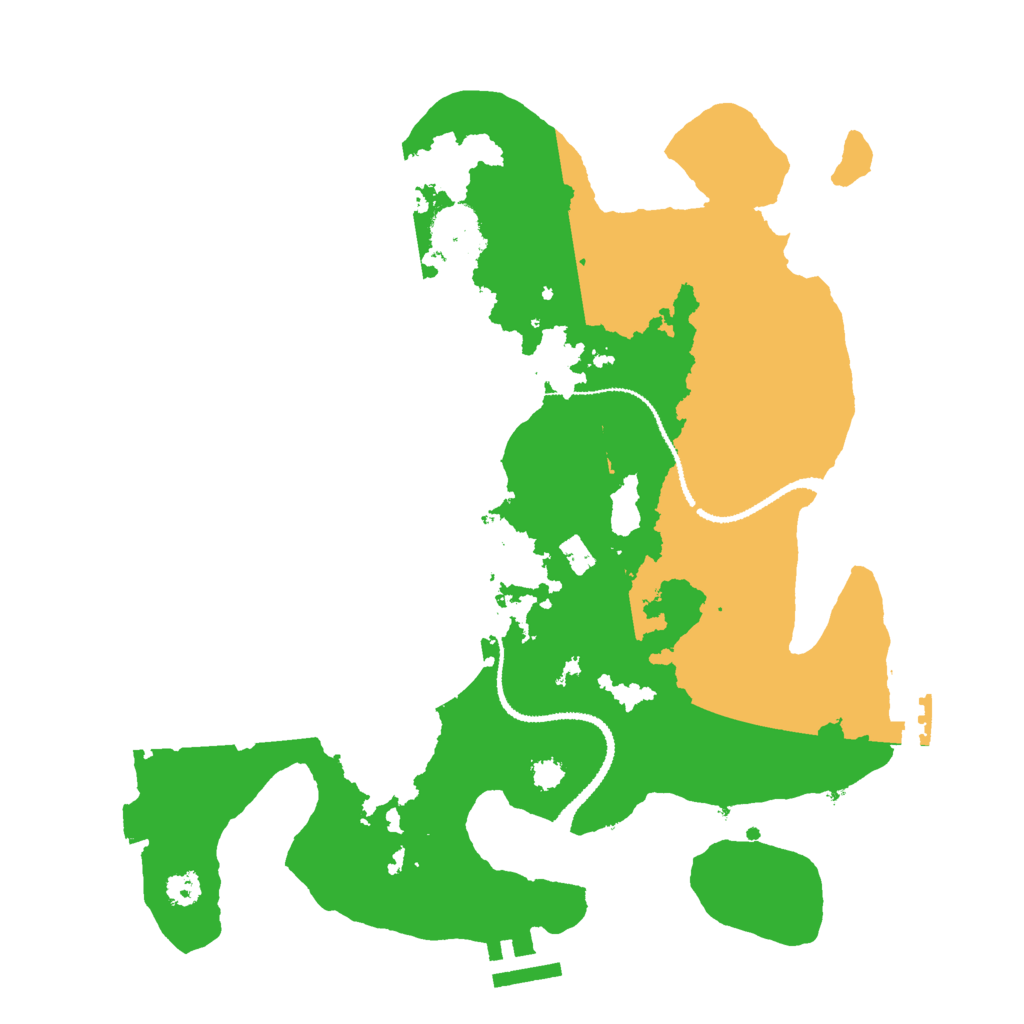 Biome Rust Map: Procedural Map, Size: 3000, Seed: 7389