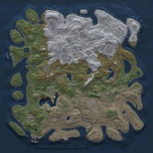 Thumbnail Rust Map: Procedural Map, Size: 4500, Seed: 67893414, 16 Monuments