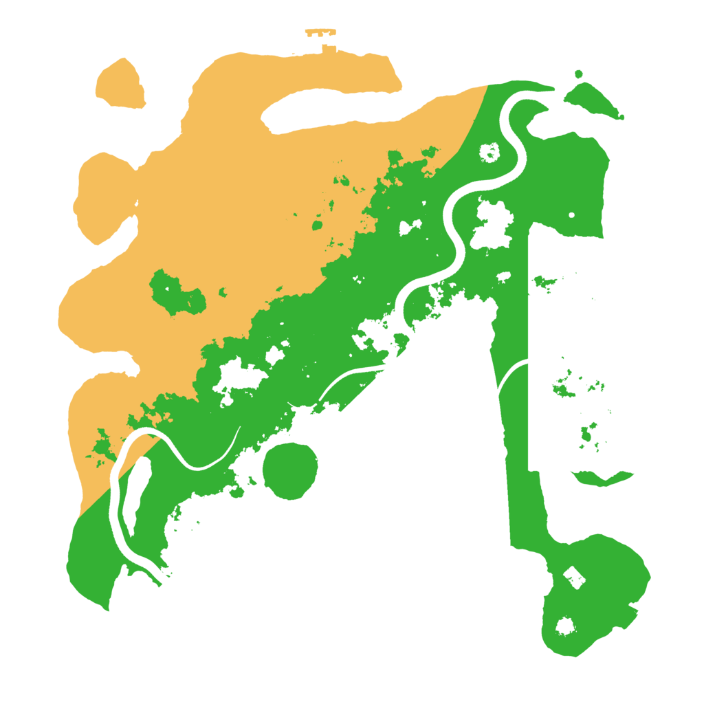 Biome Rust Map: Procedural Map, Size: 3500, Seed: 1001019923