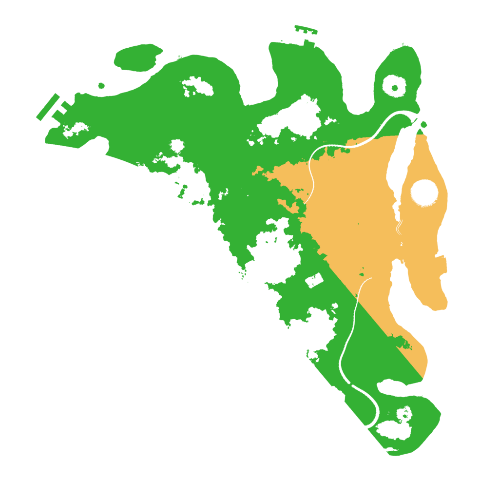 Biome Rust Map: Procedural Map, Size: 3250, Seed: 36