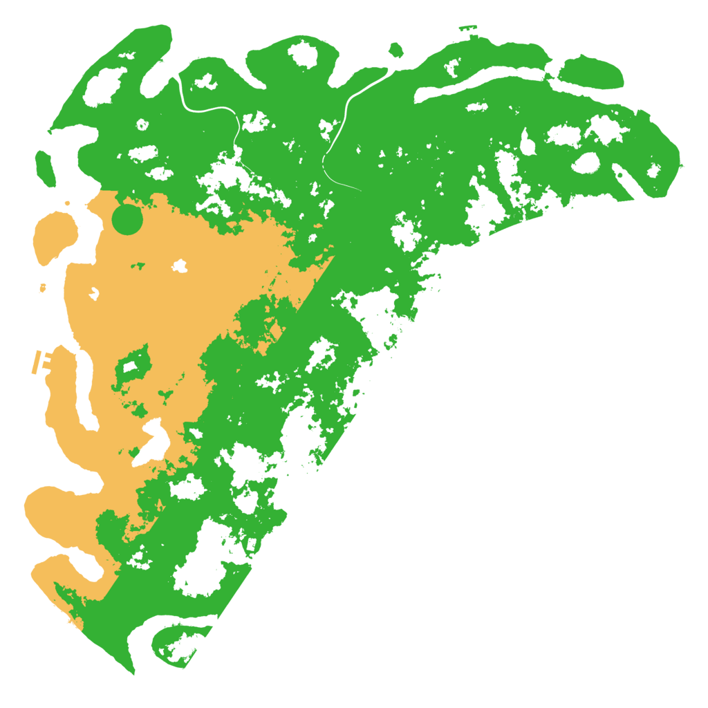 Biome Rust Map: Procedural Map, Size: 6000, Seed: 36363636