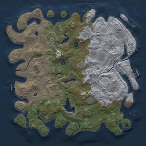 Thumbnail Rust Map: Procedural Map, Size: 4500, Seed: 4096, 16 Monuments