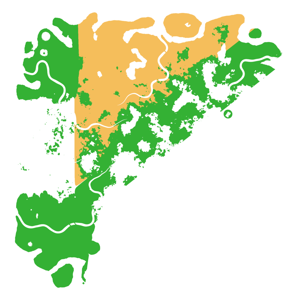 Biome Rust Map: Procedural Map, Size: 6000, Seed: 9263