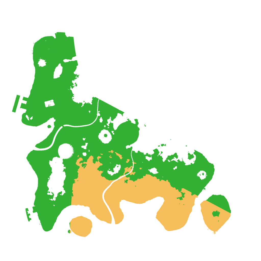 Biome Rust Map: Procedural Map, Size: 3000, Seed: 16197