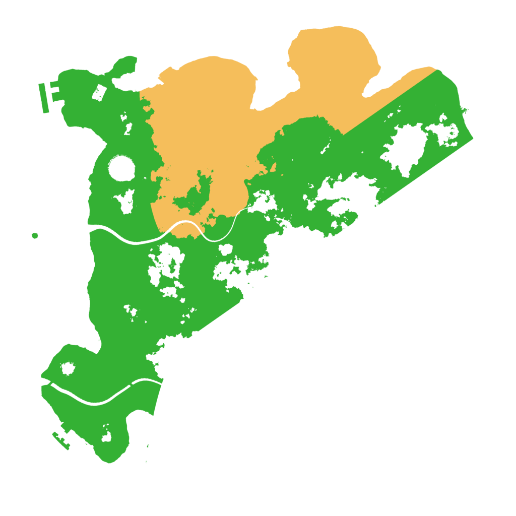 Biome Rust Map: Procedural Map, Size: 3500, Seed: 19763531