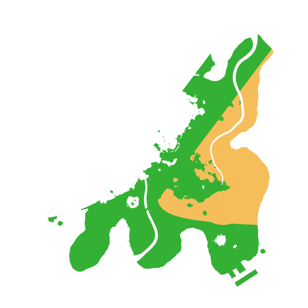 Biome Rust Map: Procedural Map, Size: 2500, Seed: 1641071688