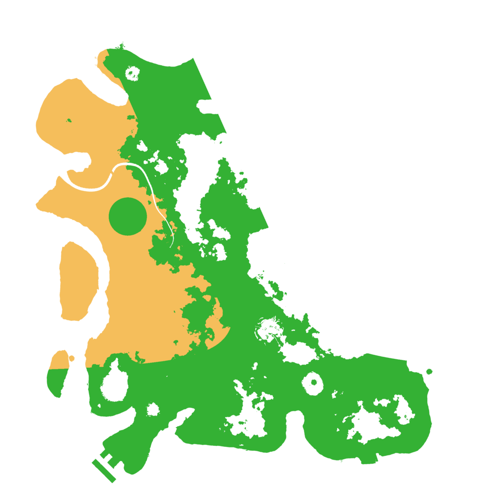 Biome Rust Map: Procedural Map, Size: 3500, Seed: 682984206