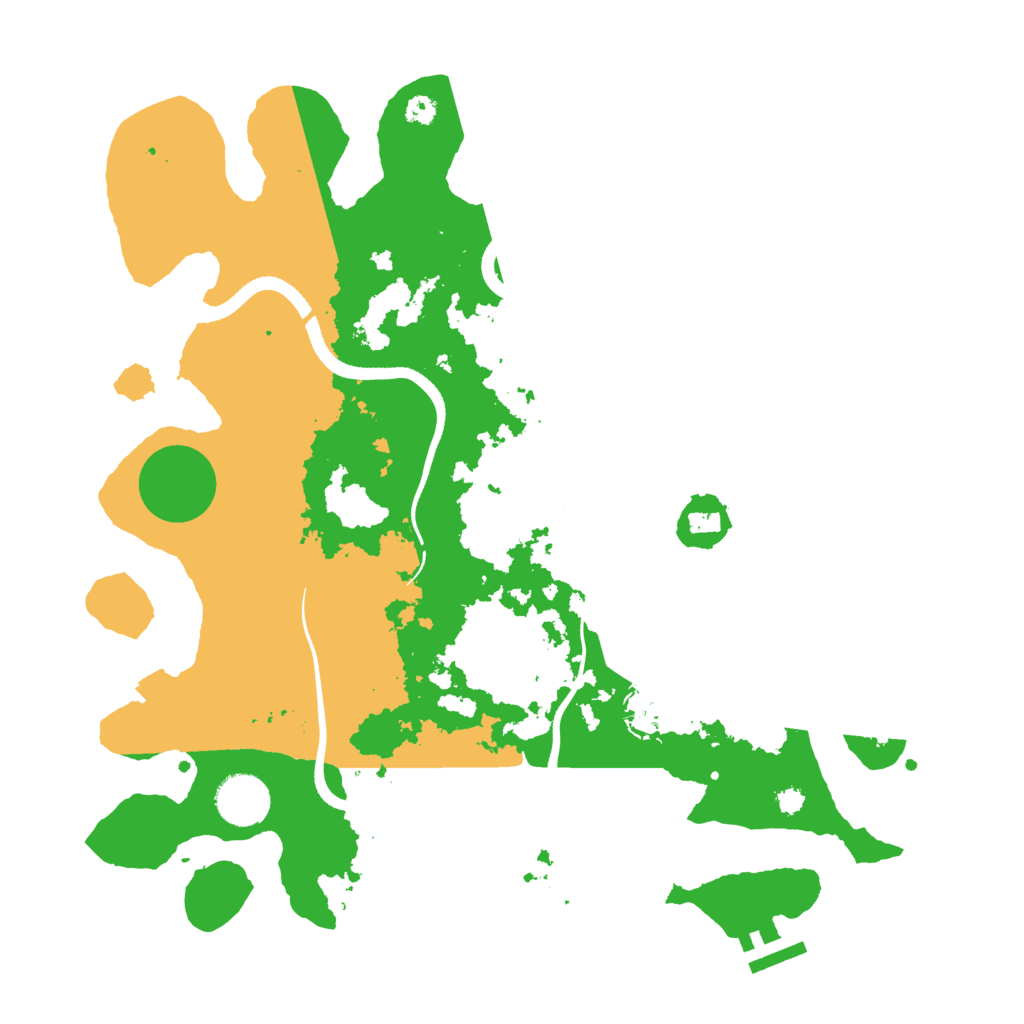 Biome Rust Map: Procedural Map, Size: 3500, Seed: 12889