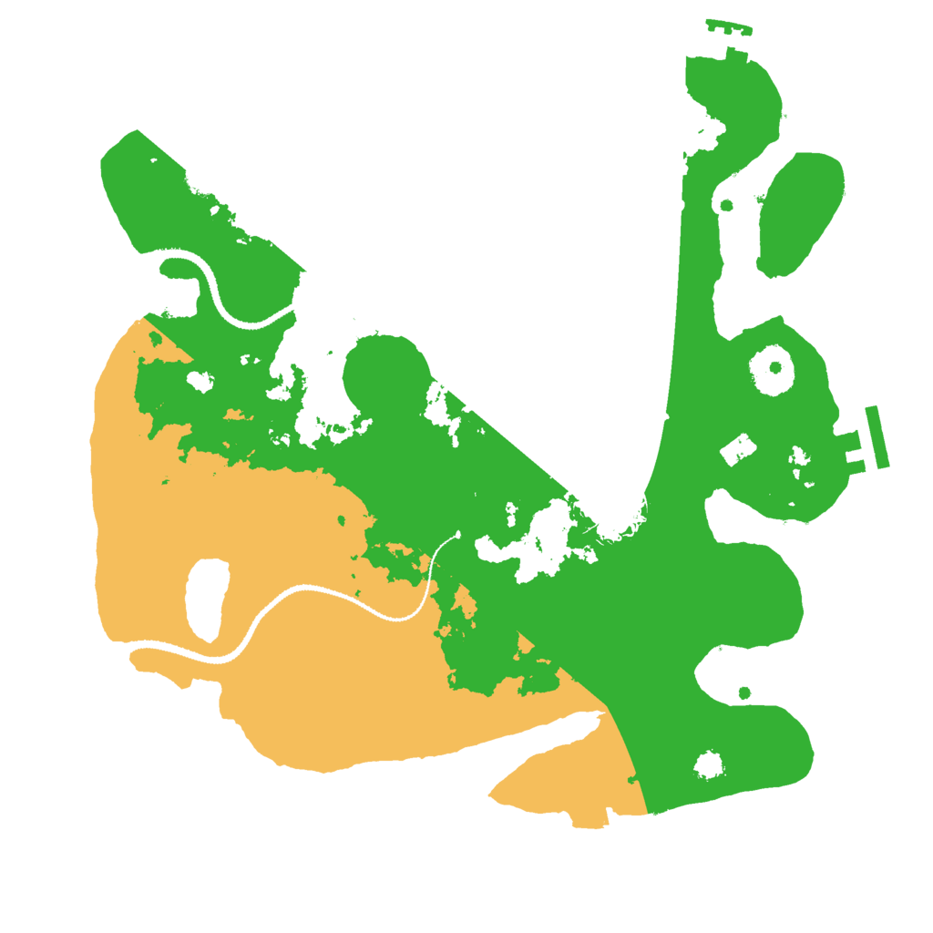 Biome Rust Map: Procedural Map, Size: 3000, Seed: 674152