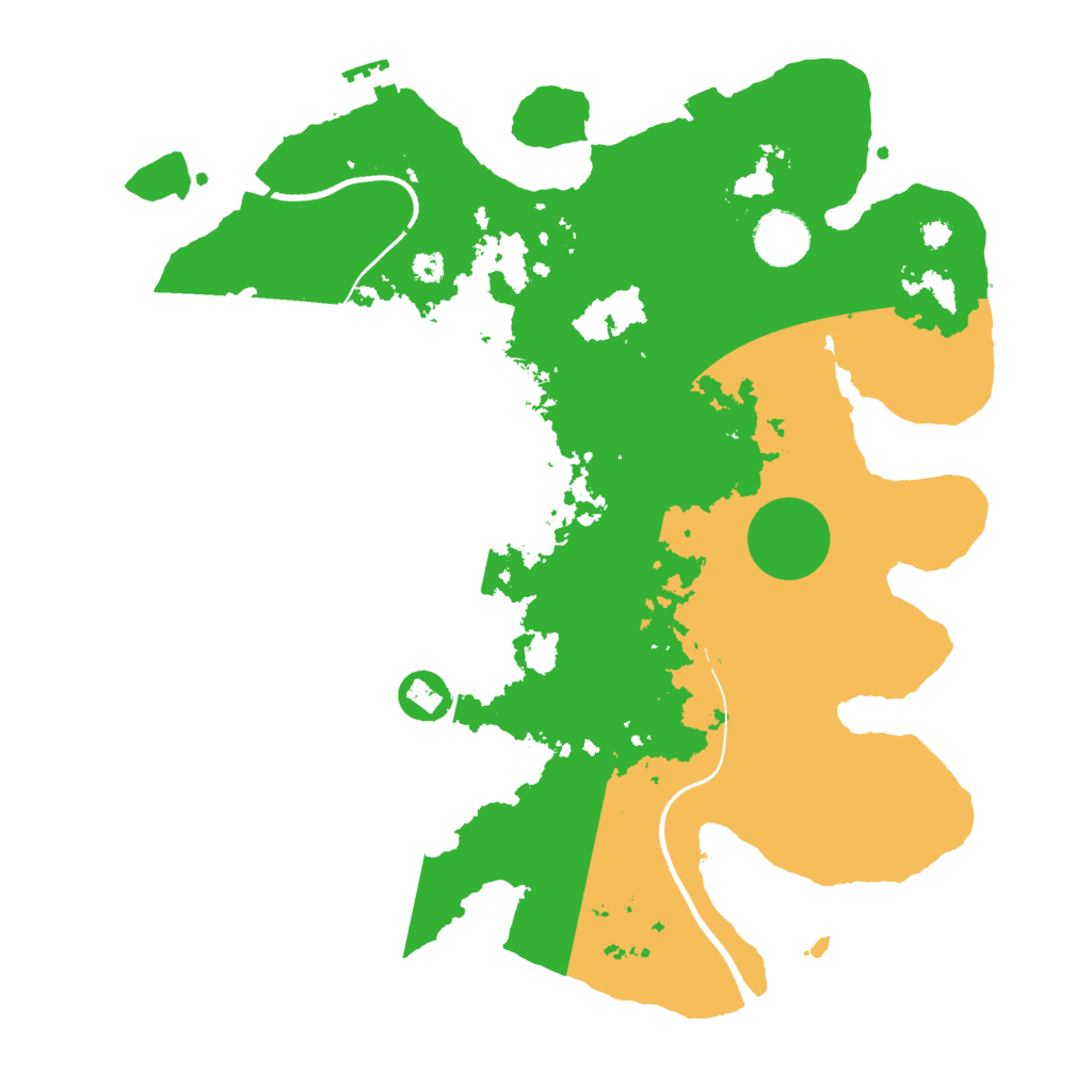 Biome Rust Map: Procedural Map, Size: 3500, Seed: 1034567890
