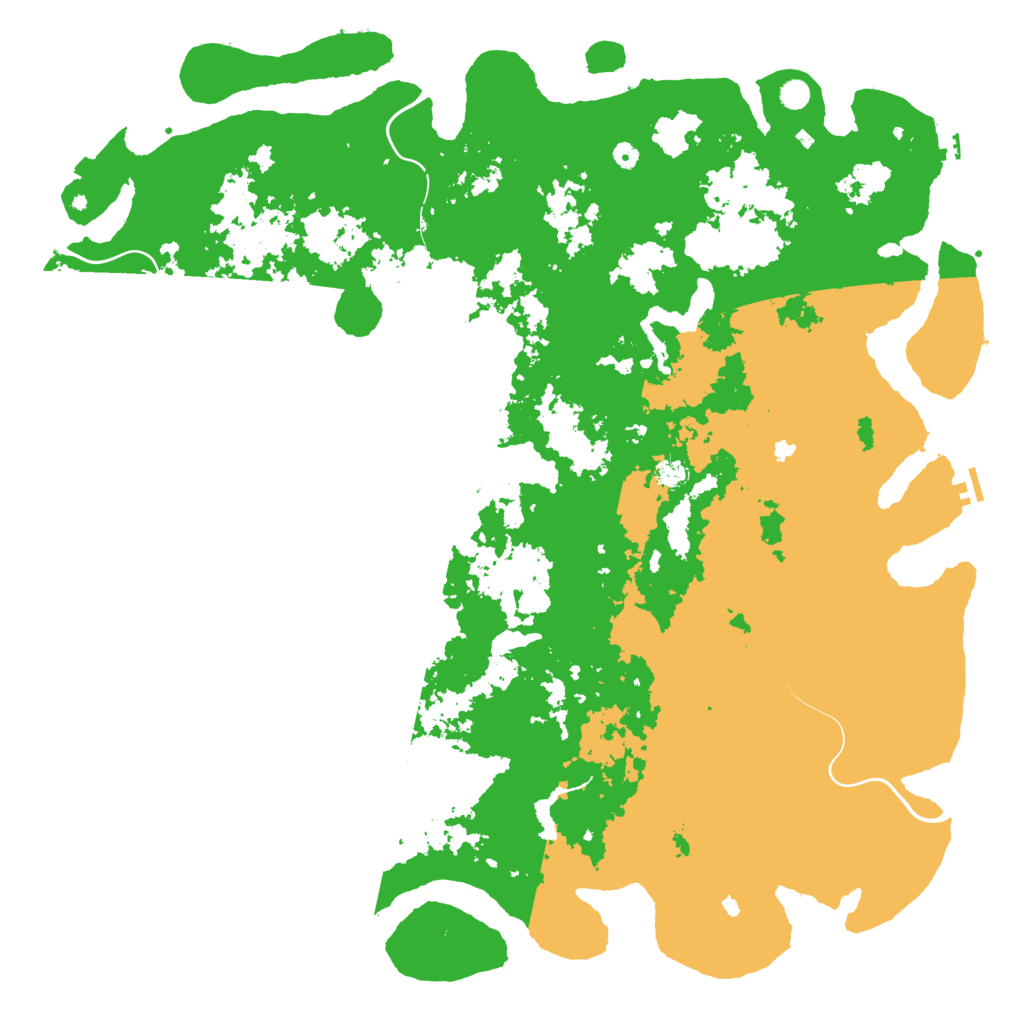 Biome Rust Map: Procedural Map, Size: 6000, Seed: 36780