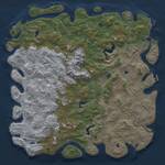 Thumbnail Rust Map: Procedural Map, Size: 6000, Seed: 36780, 17 Monuments