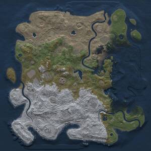 Thumbnail Rust Map: Procedural Map, Size: 4562, Seed: 2147483647, 17 Monuments