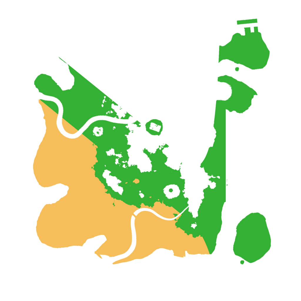 Biome Rust Map: Procedural Map, Size: 3000, Seed: 32722