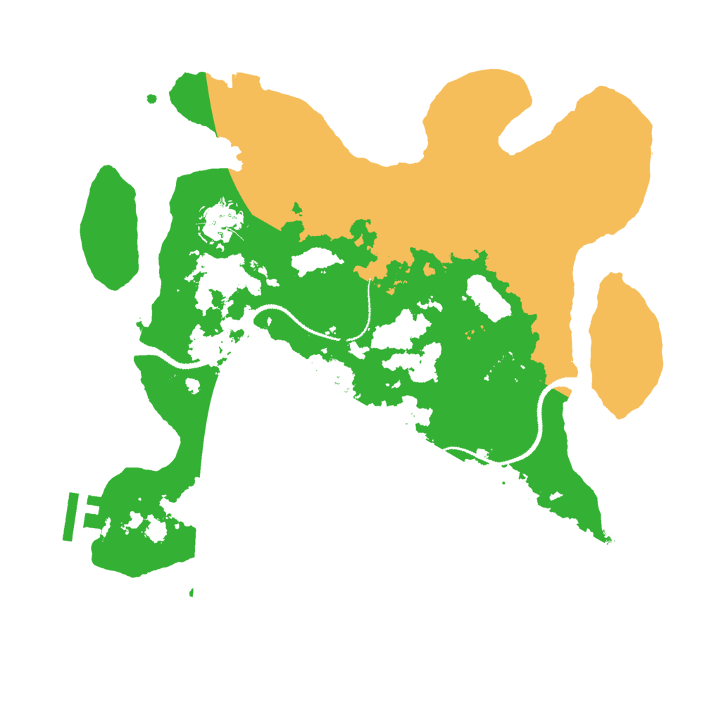 Biome Rust Map: Procedural Map, Size: 3000, Seed: 17406