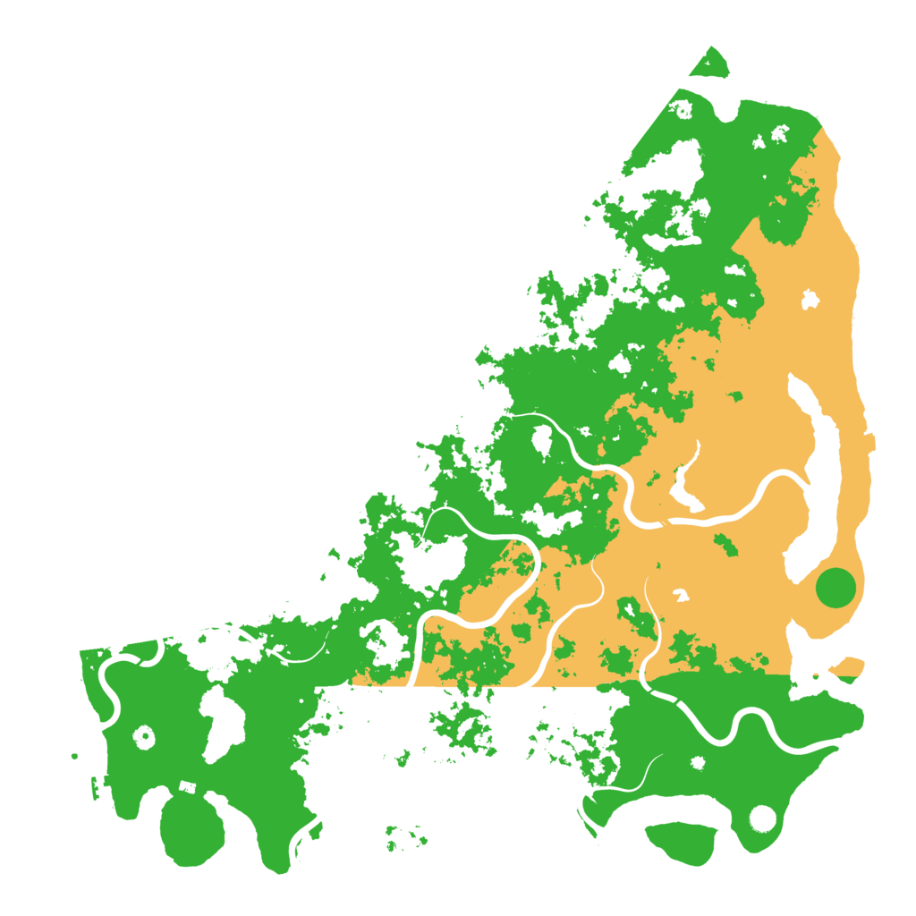 Biome Rust Map: Procedural Map, Size: 6000, Seed: 1641071688