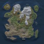 Thumbnail Rust Map: Procedural Map, Size: 3000, Seed: 15341, 9 Monuments