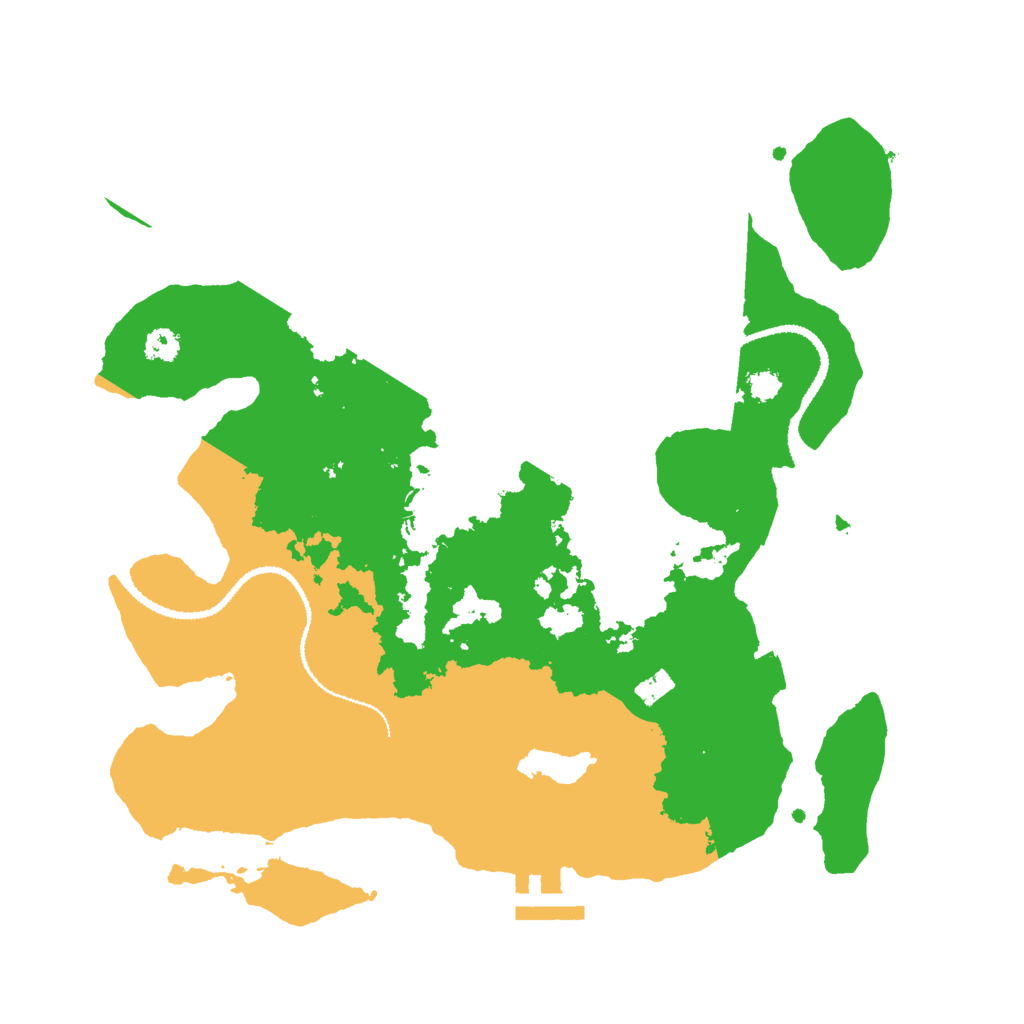 Biome Rust Map: Procedural Map, Size: 3000, Seed: 15341