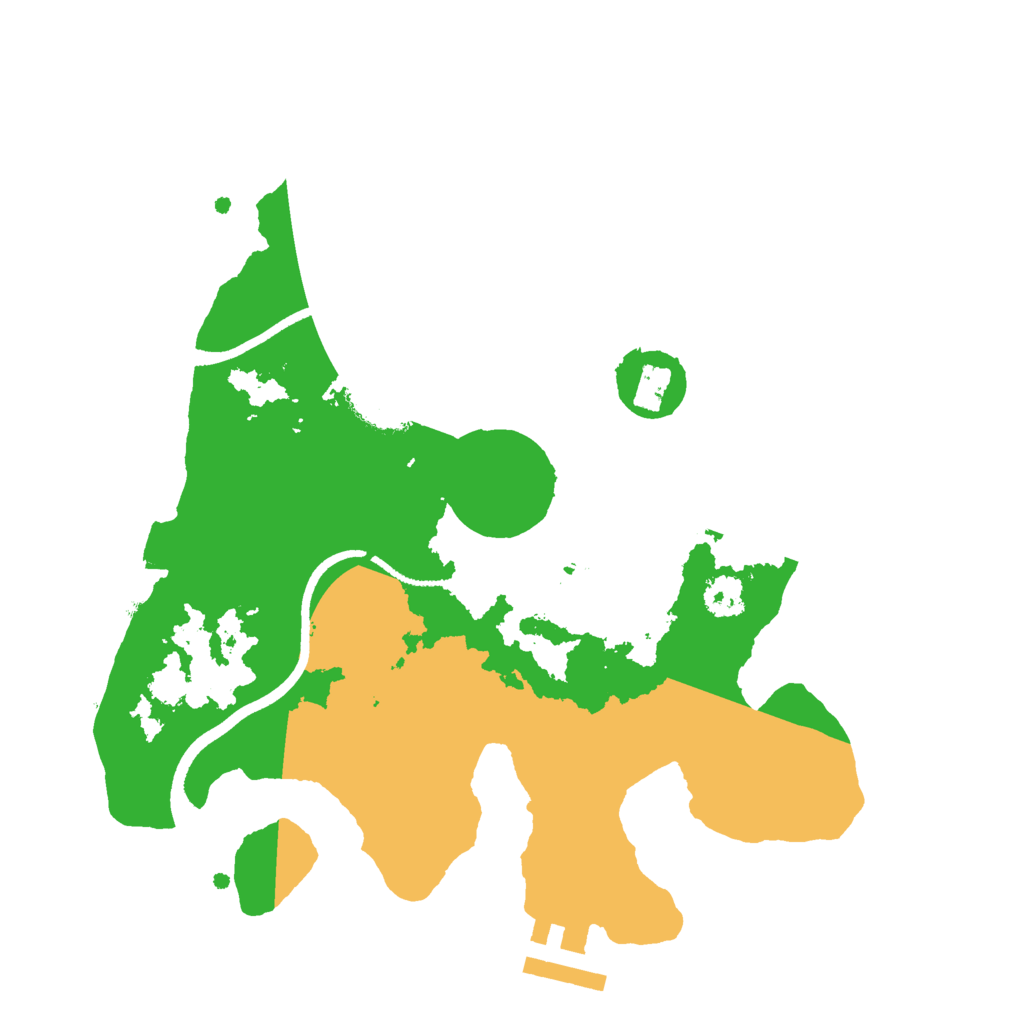 Biome Rust Map: Procedural Map, Size: 2500, Seed: 358732391