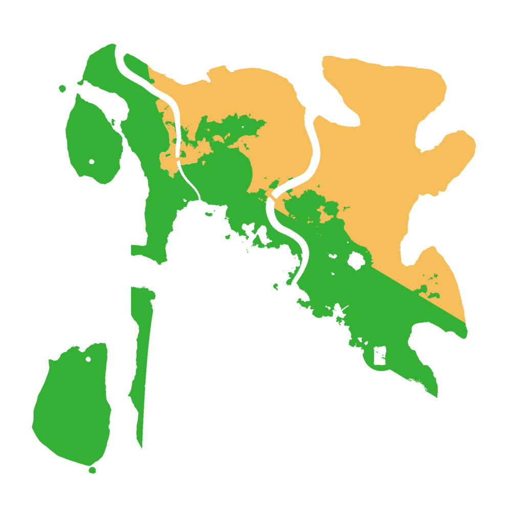 Biome Rust Map: Procedural Map, Size: 3000, Seed: 116577348