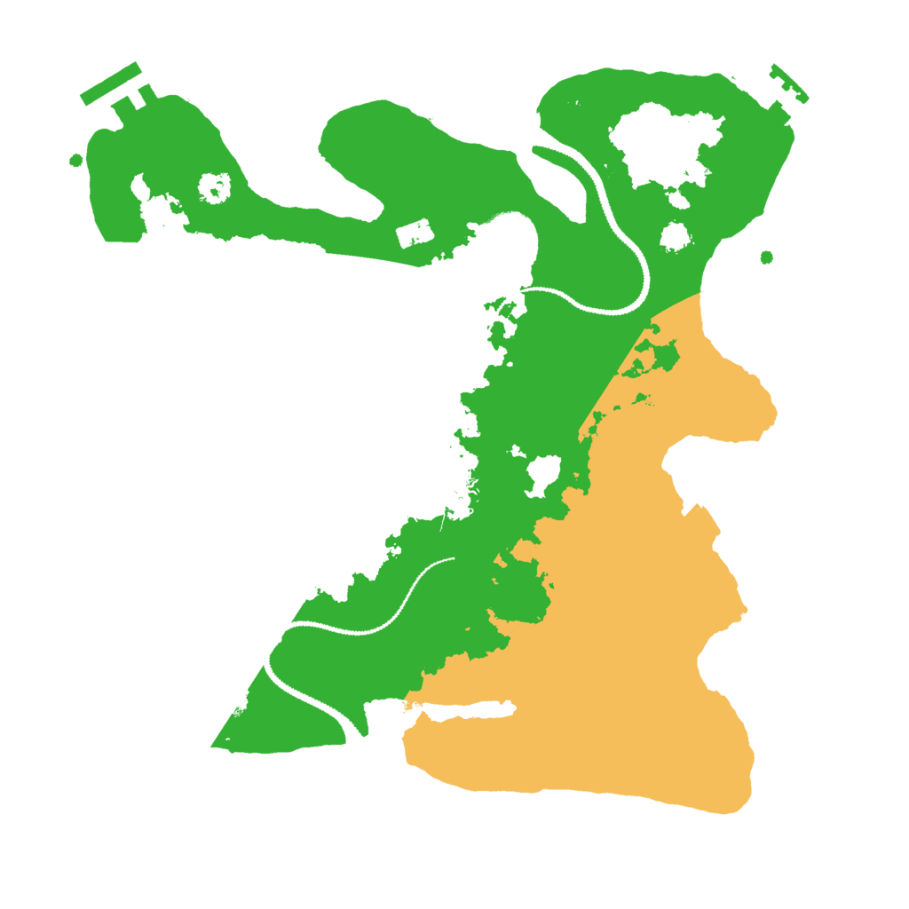 Biome Rust Map: Procedural Map, Size: 2800, Seed: 1035856955