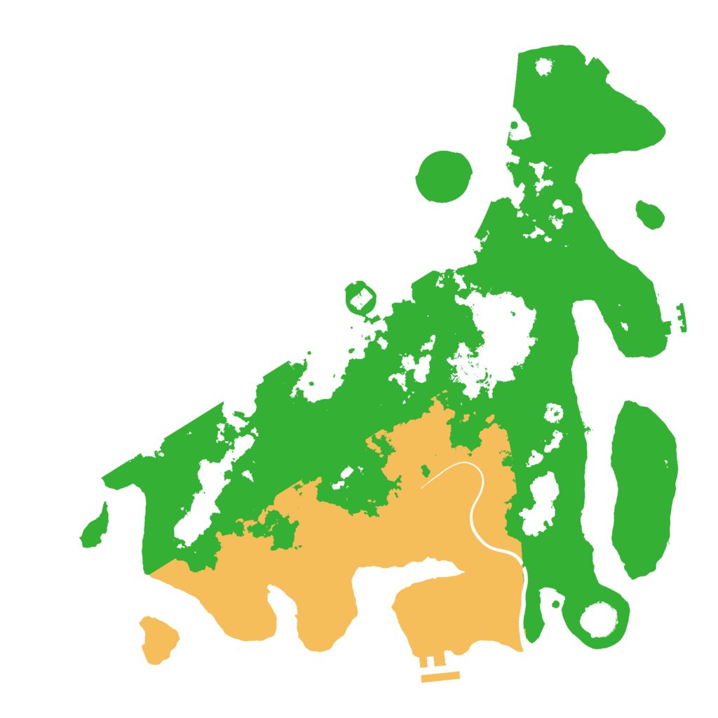 Biome Rust Map: Procedural Map, Size: 3750, Seed: 49961