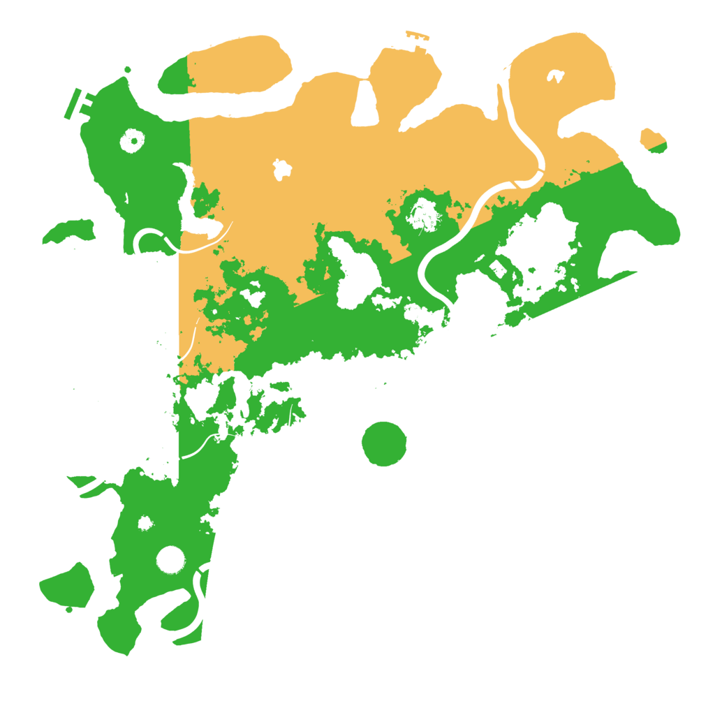 Biome Rust Map: Procedural Map, Size: 4500, Seed: 534198