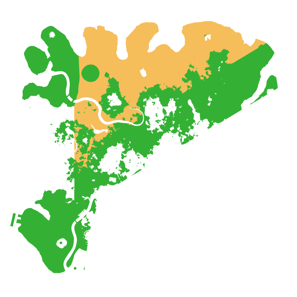 Biome Rust Map: Procedural Map, Size: 4500, Seed: 2028800956