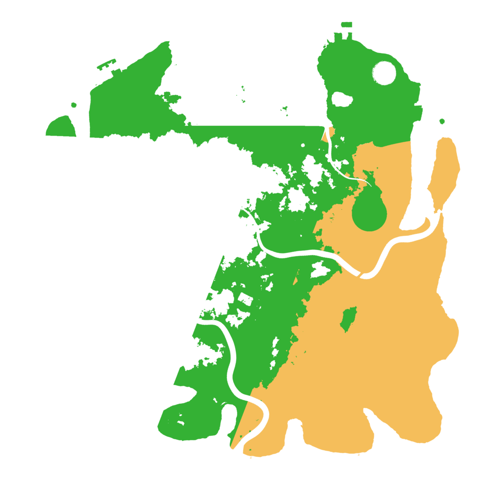 Biome Rust Map: Procedural Map, Size: 3800, Seed: 66