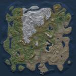 Thumbnail Rust Map: Procedural Map, Size: 4501, Seed: 123456789, 15 Monuments