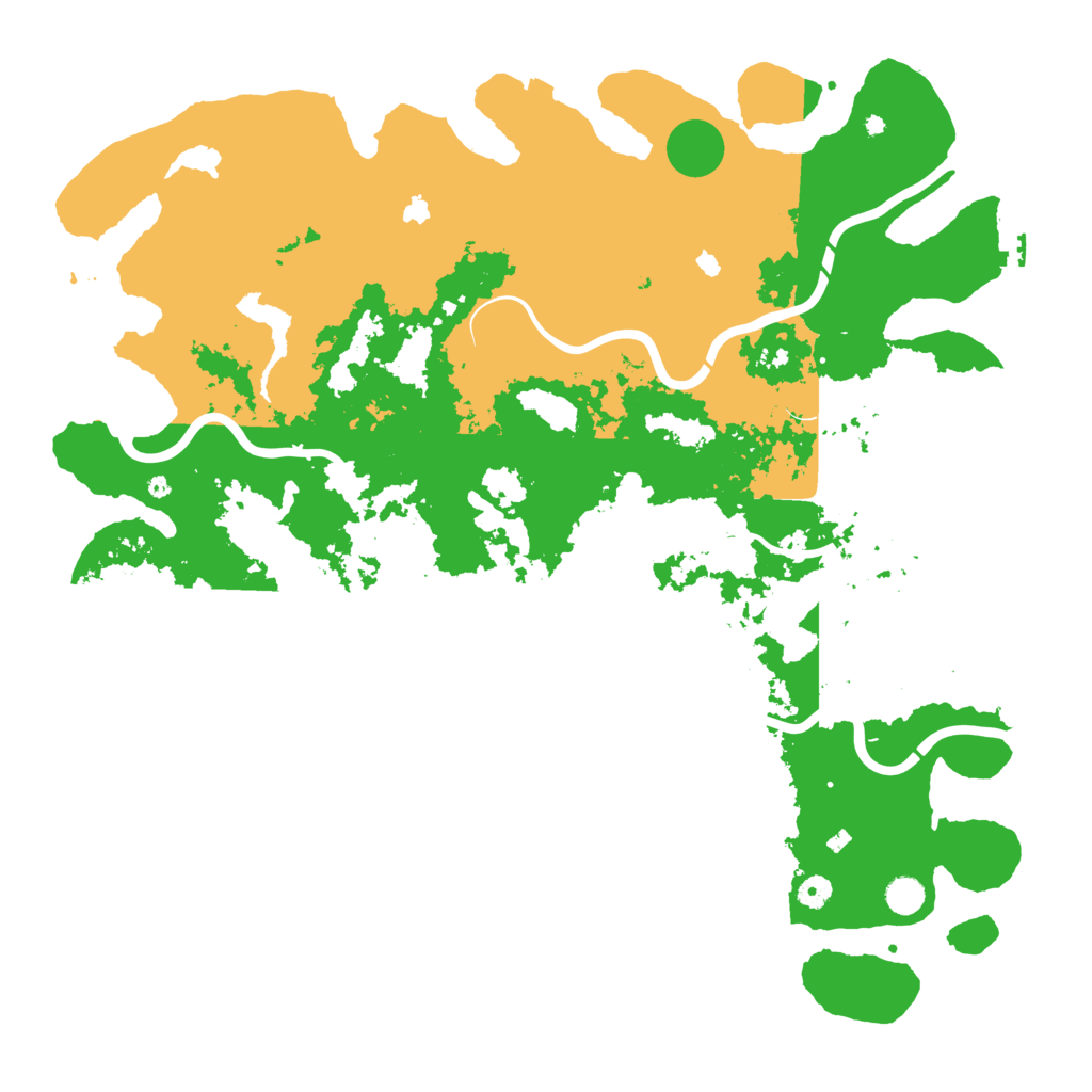 Biome Rust Map: Procedural Map, Size: 5000, Seed: 4982134